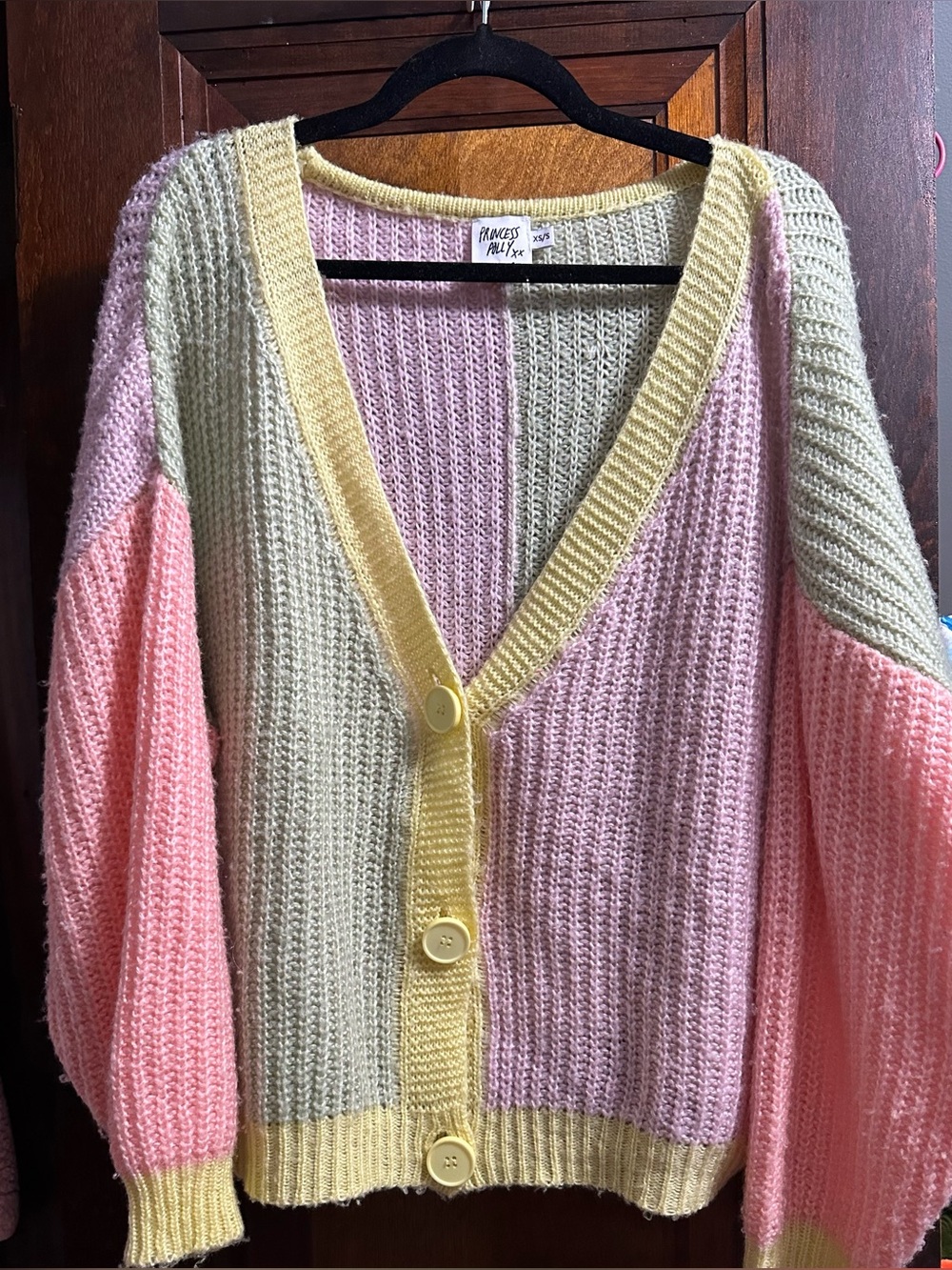 Princess Polly Colorblock Cardigan Sweater